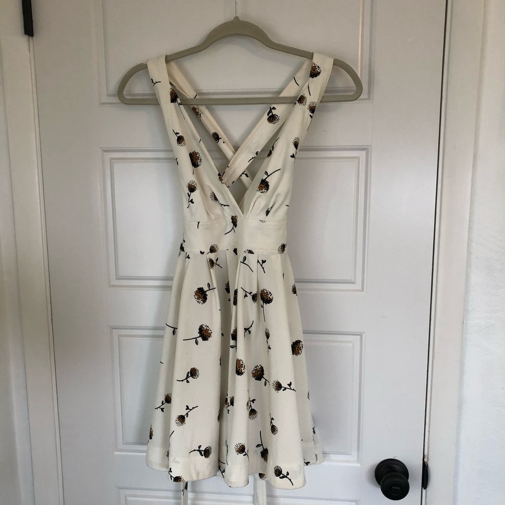 Free people white straps dress